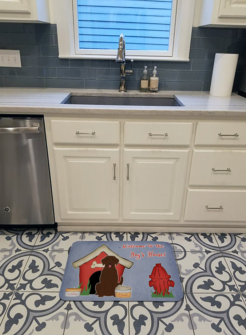 Dog House Collection Chocolate Labrador Machine Washable Memory Foam Mat BB2810RUG