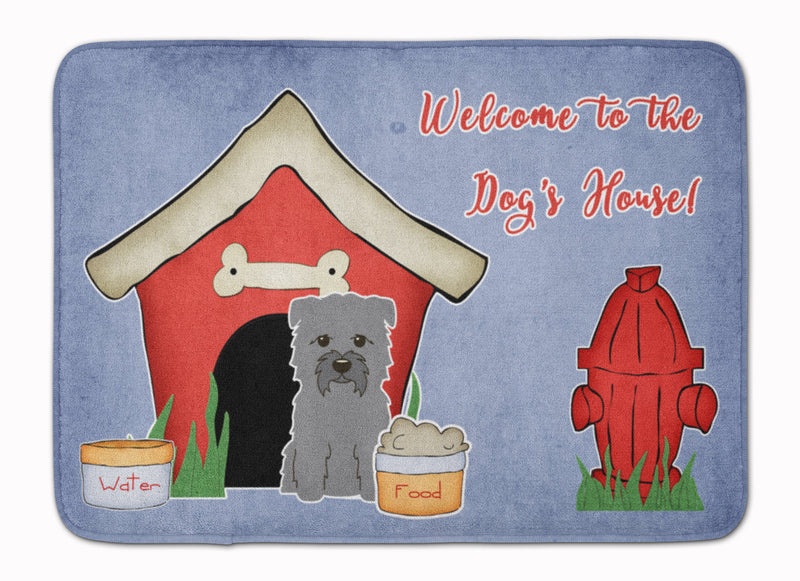 Dog House Collection Glen of Imal Grey Machine Washable Memory Foam Mat BB2813RUG