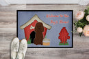 Dog House Collection Irish Water Spaniel Doormat Indoor Outdoor 24H X 36W Front Door Mat Rugs for Entryway, Non Slip Washable Low Pile,