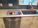 Dog House Collection Brittany Spaniel Dish Drying Mat Absorbent Dish Drying Mat Pad for Kitchen Counter Dish Drainer Mat for Countertop, 14 x 21", Multicolor