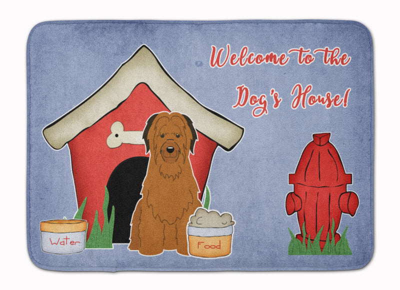 Dog House Collection Briard Brown Machine Washable Memory Foam Mat BB2836RUG