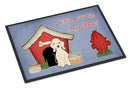 Dog House Collection Bedlington Terrier Sandy Doormat Indoor Outdoor 24H X 36W Front Door Mat Rugs for Entryway, Non Slip Washable Low Pile,