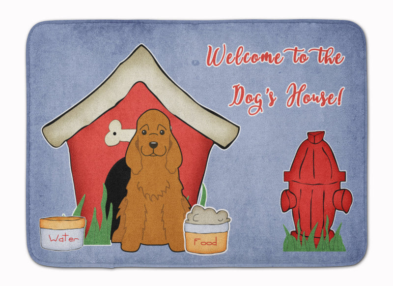 Dog House Collection Cocker Spaniel Red Machine Washable Memory Foam Mat BB2849RUG