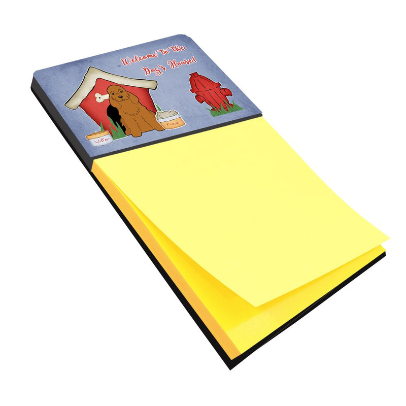 Dog House Collection Cocker Spaniel Red Sticky Note Holder BB2849SN- Refiilable Desk Accessory Note Pad