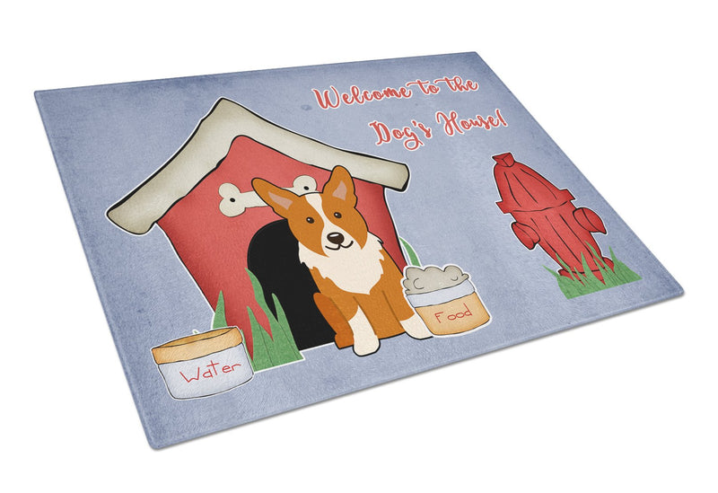 Dog House Collection Corgi Glass Cutting Board Large BB2854LCB