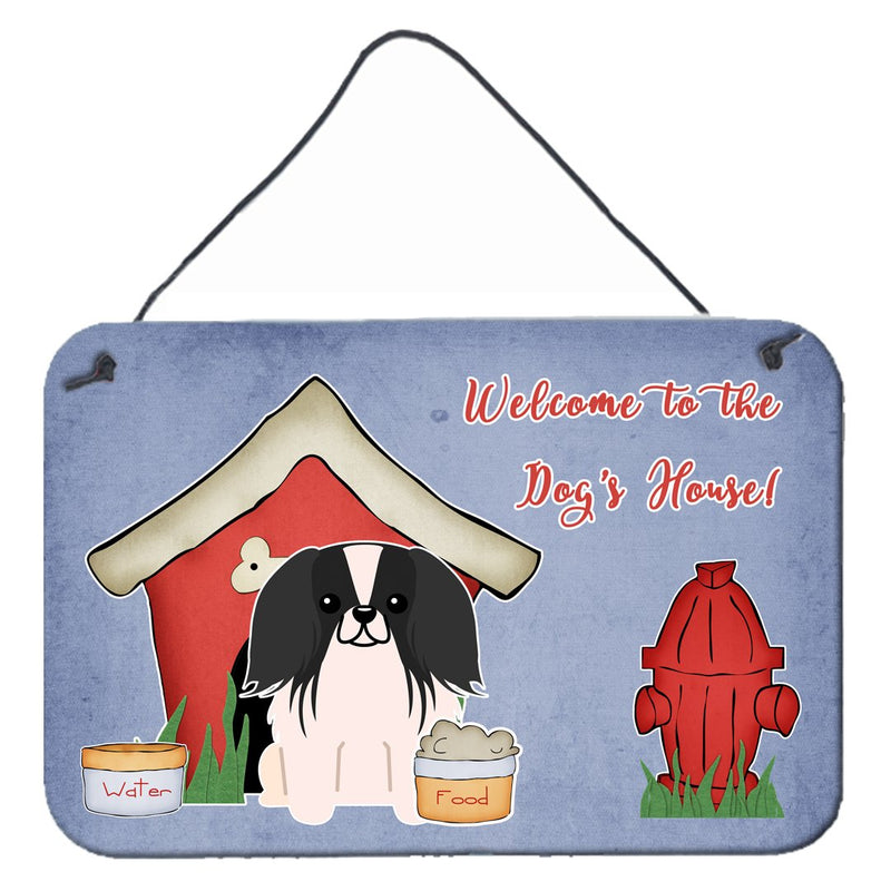 Dog House Collection Pekingnese Black White Wall or Door Hanging Prints