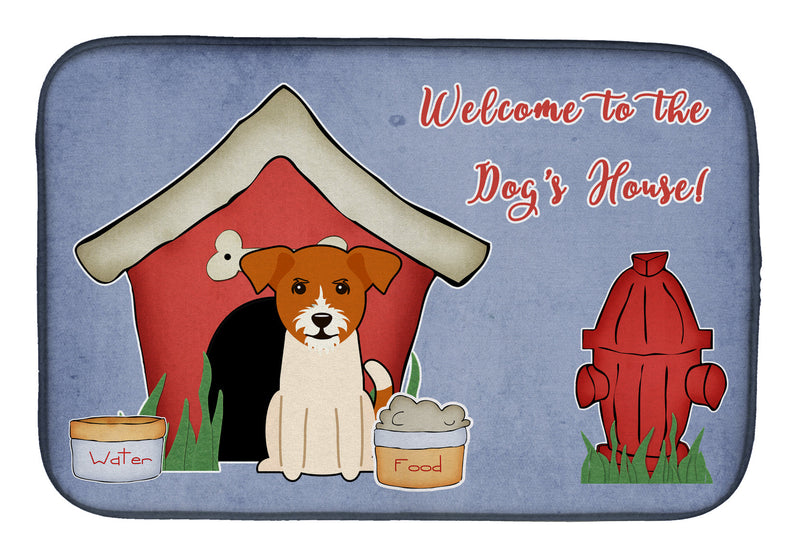 Dog House Collection Jack Russell Terrier Dish Drying Mat BB2862DDM