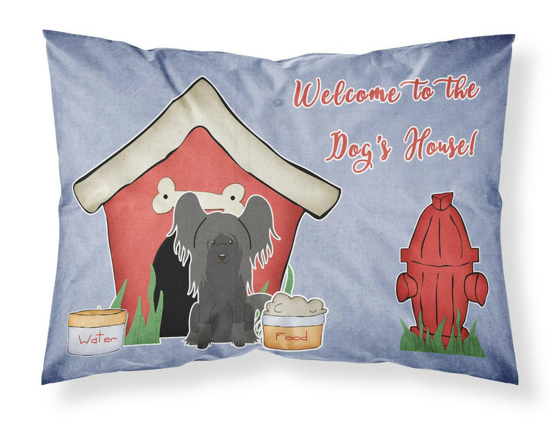 Dog House Collection Chinese Crested Black Fabric Standard Pillowcase BB2866PILLOWCASE