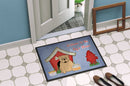 Dog House Collection English Bulldog Fawn Doormat Indoor Outdoor 24H X 36W Front Door Mat Rugs for Entryway, Non Slip Washable Low Pile,
