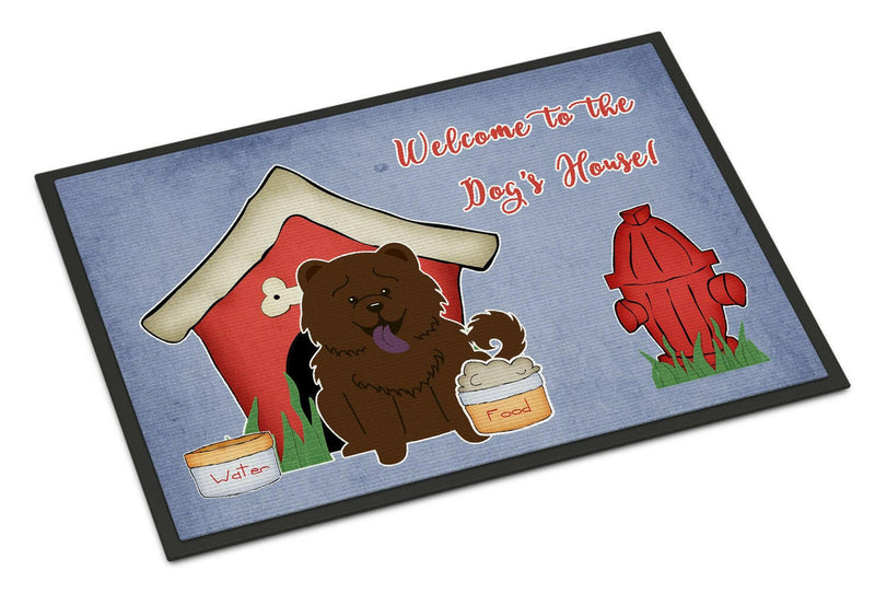 Dog House CollectionChow Chow Chocolate Indoor or Outdoor Mat 24x36 BB2895JMAT