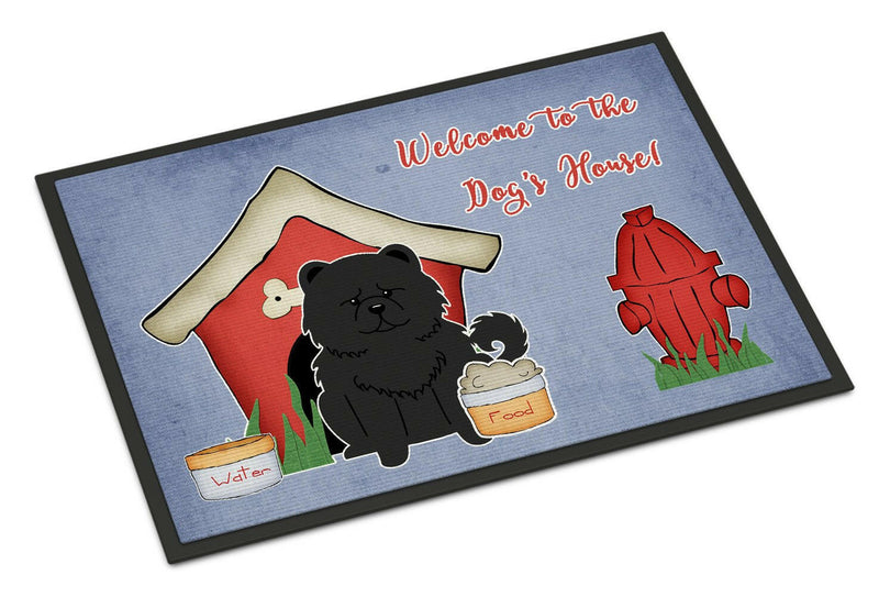 Dog House Collection Chow Chow Black Indoor or Outdoor Mat 18x27 BB2897MAT