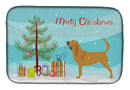 Bloodhound Merry Christmas Tree Dish Drying Mat – Absorbent, Artistic Kitchen Essentials BB2902DDM