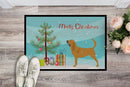 Bloodhound Merry Christmas Tree Doormat - 24x36 Decorative Floor Mat – Indoor/Outdoor Rug with Artistic Flair BB2902JMAT