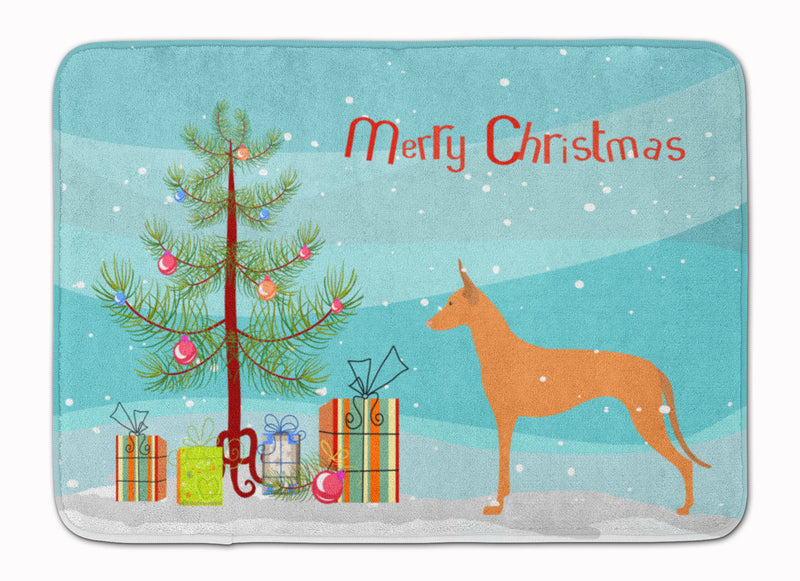 Pharaoh Hound Merry Christmas Tree Machine Washable Memory Foam Mat BB2906RUG