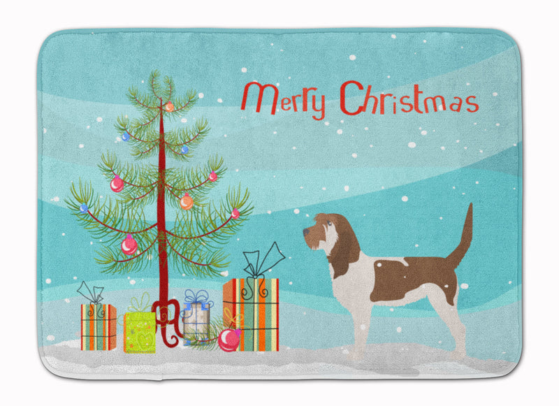 Grand Basset Griffon Vendeen Merry Christmas Tree Machine Washable Memory Foam Mat BB2908RUG