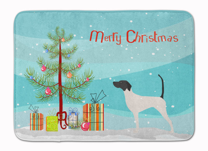 English Pointer Merry Christmas Tree Machine Washable Memory Foam Mat BB2913RUG