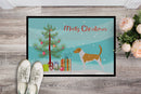 American Foxhound Merry Christmas Tree Doormat - 24x36 Decorative Floor Mat – Indoor/Outdoor Rug with Artistic Flair BB2916JMAT