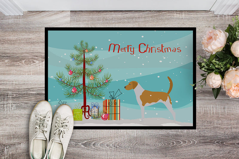 American Foxhound Merry Christmas Tree Doormat - 24x36 Decorative Floor Mat – Indoor/Outdoor Rug with Artistic Flair BB2916JMAT