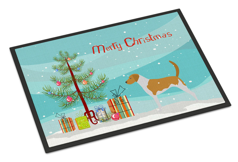American Foxhound Merry Christmas Tree Doormat - 24x36 Decorative Floor Mat – Indoor/Outdoor Rug with Artistic Flair BB2916JMAT