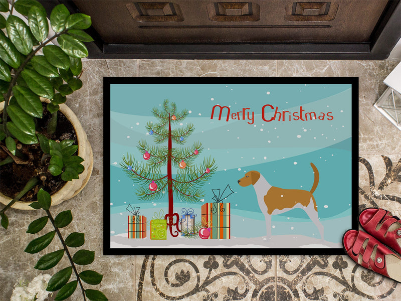 American Foxhound Merry Christmas Tree Doormat - 18x27 Decorative Floor Mat – Indoor/Outdoor Rug with Artistic Flair BB2916MAT