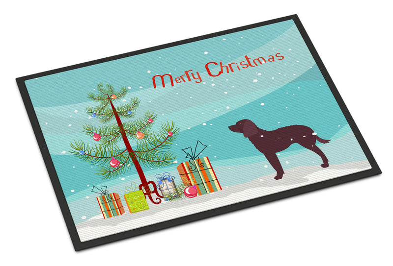 American Water Spaniel Merry Christmas Tree Doormat - 18x27 Decorative Floor Mat – Indoor/Outdoor Rug with Artistic Flair BB2919MAT