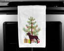 American Water Spaniel Merry Christmas Tree Kitchen Towels – Set of 2 - Decorative & Absorbent Cotton | BB2919WTKT