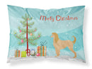 Afghan Hound Merry Christmas Tree Fabric Standard Pillowcase – Artistic Decorative Front, White Back BB2924PILLOWCASE