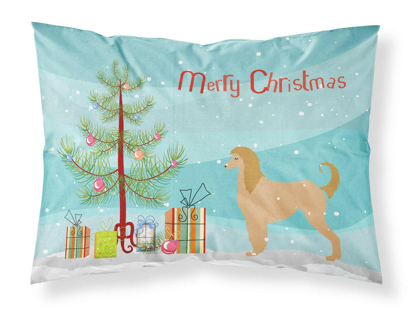 Afghan Hound Merry Christmas Tree Fabric Standard Pillowcase BB2924PILLOWCASE