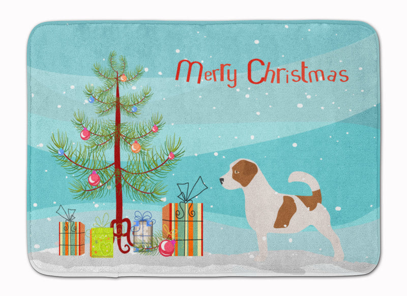 Jack Russell Terrier Merry Christmas Tree Machine Washable Memory Foam Mat BB2925RUG