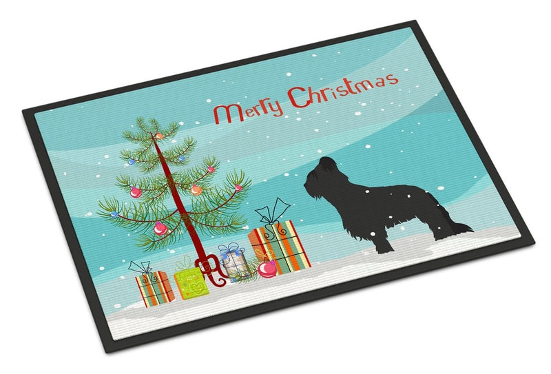 Briard Merry Christmas Tree Indoor or Outdoor Mat 24x36 BB2944JMAT