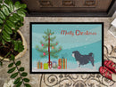 Lowchen Merry Christmas Tree Doormat Indoor Outdoor 18H X 27W Front Door Mat Rugs for Entryway, Non Slip Washable