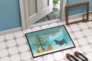 Lowchen Merry Christmas Tree Doormat Indoor Outdoor 18H X 27W Front Door Mat Rugs for Entryway, Non Slip Washable