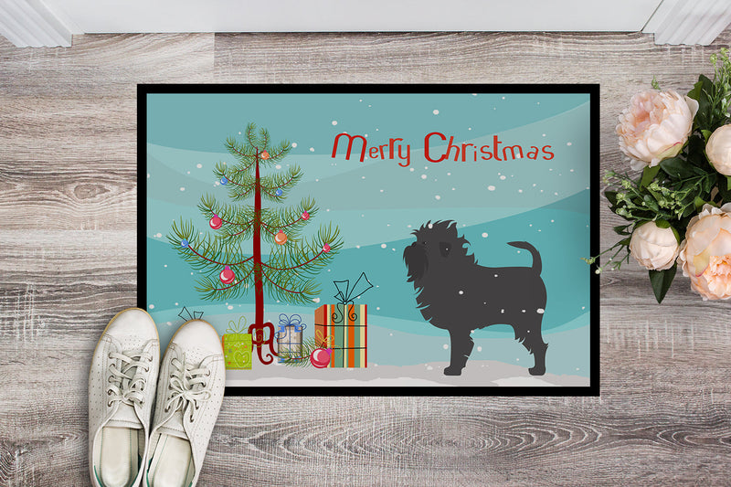 Affenpinscher Merry Christmas Tree Indoor or Outdoor Mat 18x27 BB2966MAT