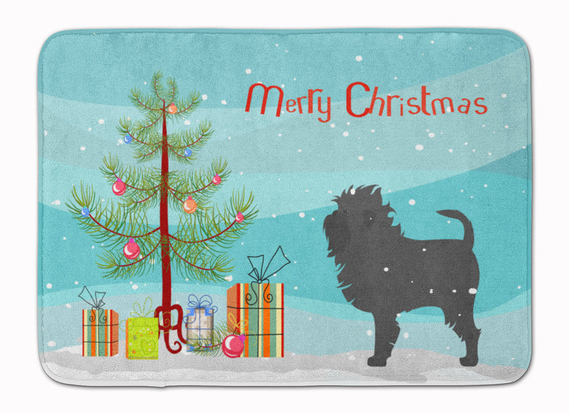 Affenpinscher Merry Christmas Tree Machine Washable Memory Foam Mat BB2966RUG