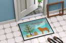 Leonberger Merry Christmas Tree Doormat Indoor Outdoor 18H X 27W Front Door Mat Rugs for Entryway, Non Slip Washable