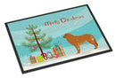 Leonberger Merry Christmas Tree Doormat Indoor Outdoor 18H X 27W Front Door Mat Rugs for Entryway, Non Slip Washable