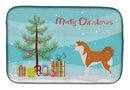 Akita Merry Christmas Tree Dish Drying Mat – Absorbent, Artistic Kitchen Essentials BB2990DDM