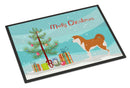 Akita Merry Christmas Tree Doormat - 18x27 Decorative Floor Mat – Indoor/Outdoor Rug with Artistic Flair BB2990MAT