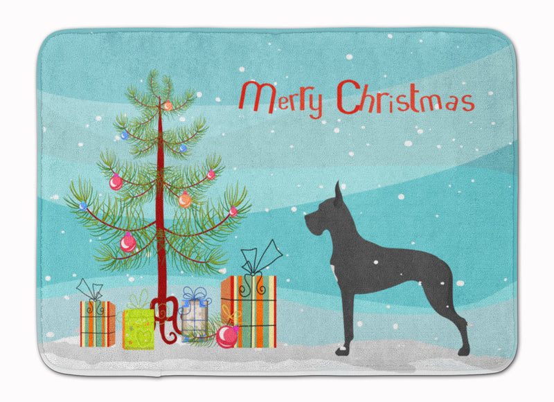 Great Dane Merry Christmas Tree Machine Washable Memory Foam Mat BB2993RUG