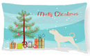 Anatolian Shepherd Merry Christmas Tree Canvas Fabric Decorative Pillow BB2995PW1216