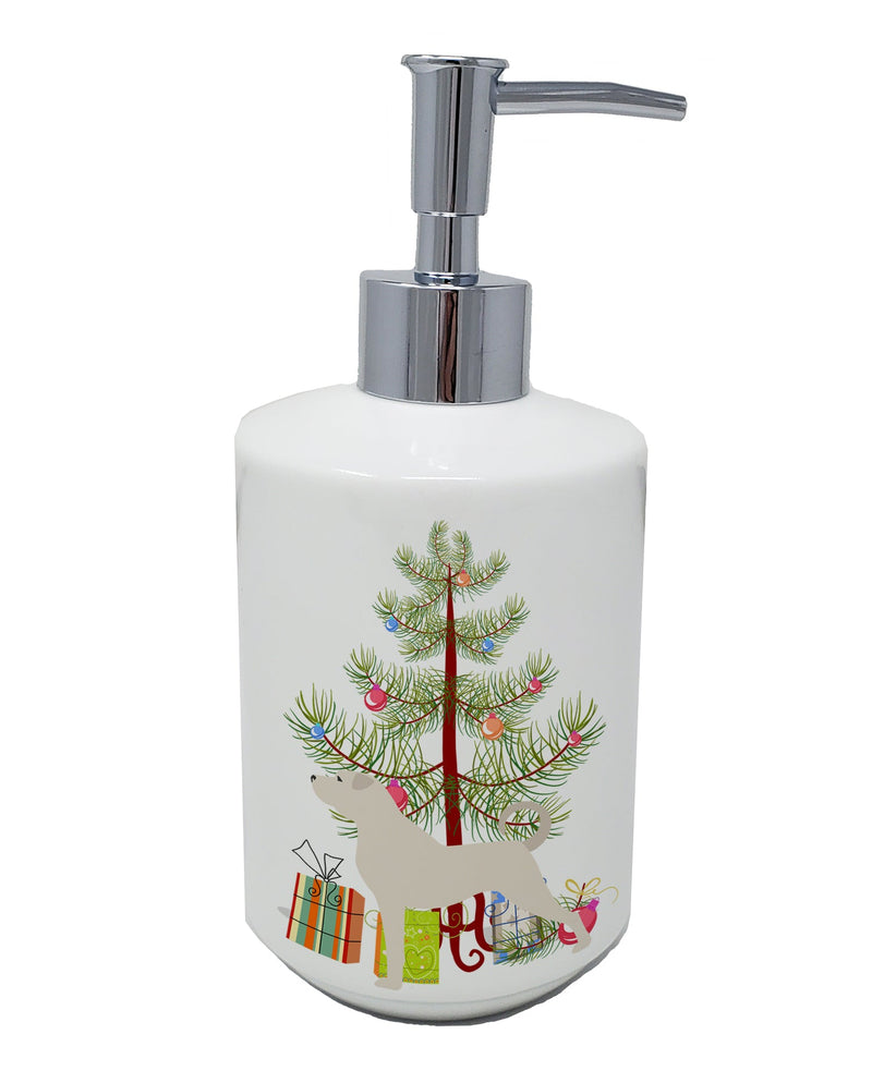 Anatolian Shepherd Merry Christmas Tree Ceramic Soap Dispenser