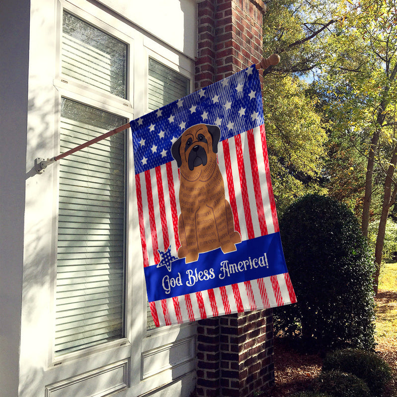 Patriotic USA Mastiff Brindle Flag Canvas House Size BB3010CHF