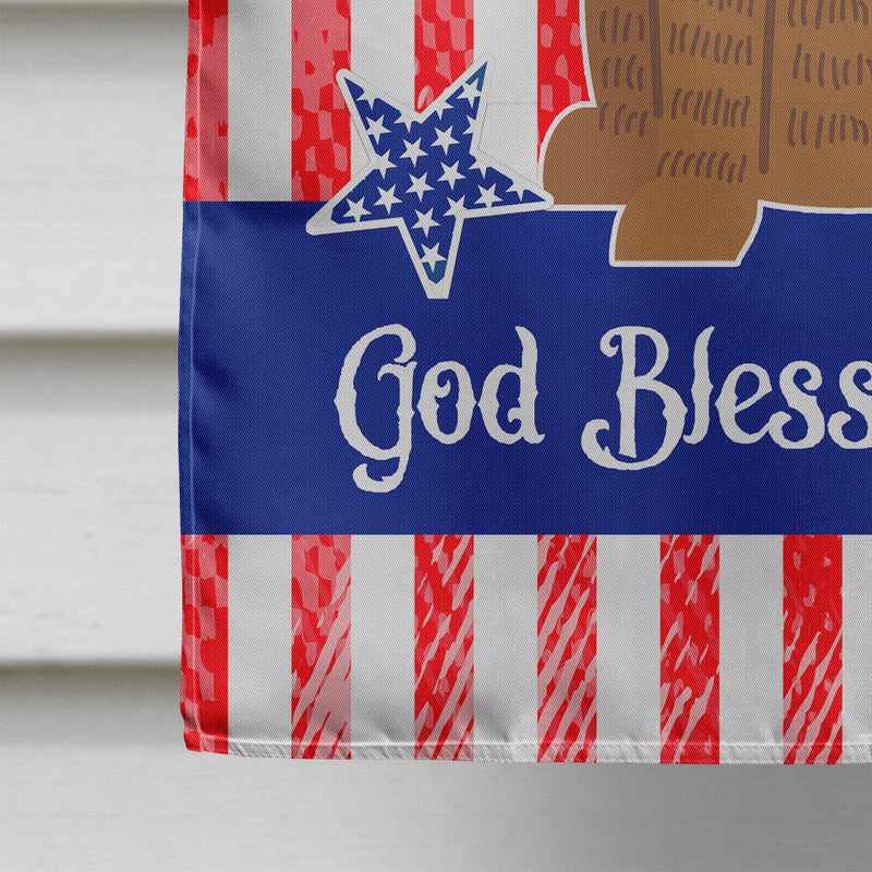 Patriotic USA Mastiff Brindle Flag Canvas House Size BB3010CHF