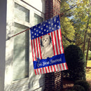 Patriotic USA Lowchen House Flag 28x40 Porch Sleeve Pole Decorative Outside Yard Banner Artwork Wall Hanging, Polyester