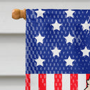 Patriotic USA Westie House Flag 28x40 Porch Sleeve Pole Decorative Outside Yard Banner Artwork Wall Hanging, Polyester