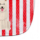 Patriotic USA White German Shepherd Baby Bib Easy-Clean Baby Bib Baby Feeding Accessory Baby Mealtime Essential, 10 x 13, Multicolor