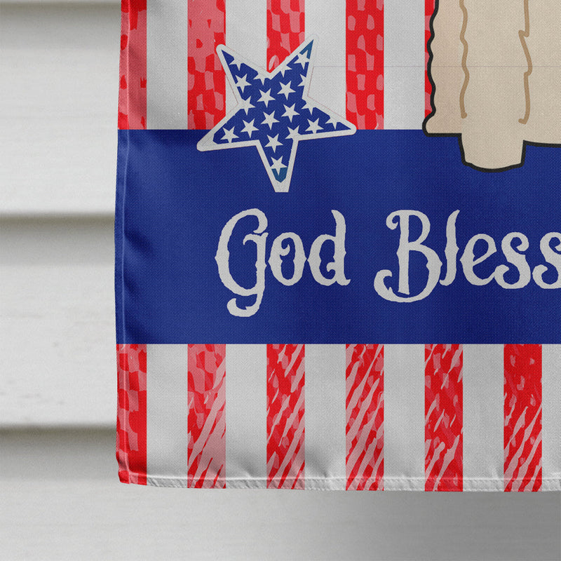 Patriotic USA Wire Fox Terrier Flag Canvas House Size BB3096CHF