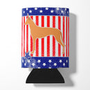 USA Patriotic Pharaoh Hound Can or Bottle Hugger Cooler Sleeve for Standard 12 oz Cans, Insulated Foam Beer & Soda Can Hugger Reusable