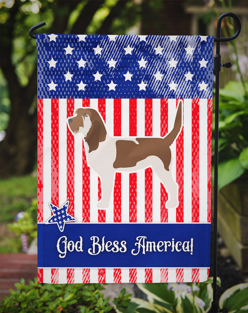 USA Patriotic Grand Basset Griffon Vendeen Flag Garden Size BB3290GF