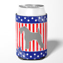 USA Patriotic Kerry Blue Terrier Can or Bottle Hugger Cooler Sleeve for Standard 12 oz Cans, Insulated Foam Beer & Soda Can Hugger Reusable